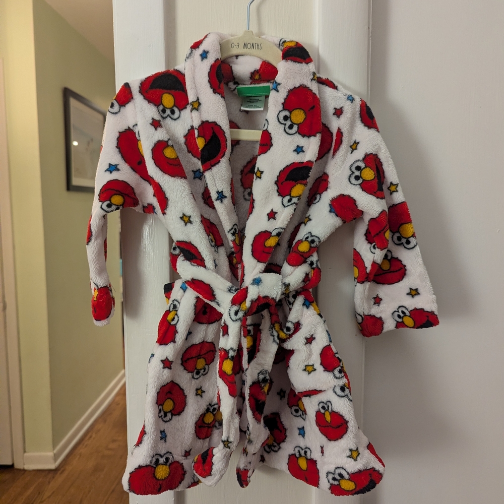 Elmo Sesame Street Toddler Robe 2T